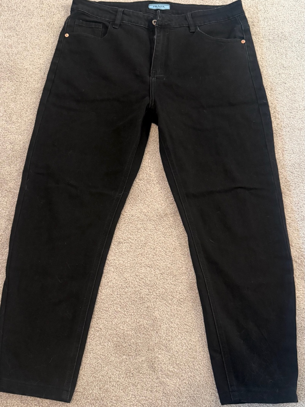 Prada Men's Black Slim Straight Jeans